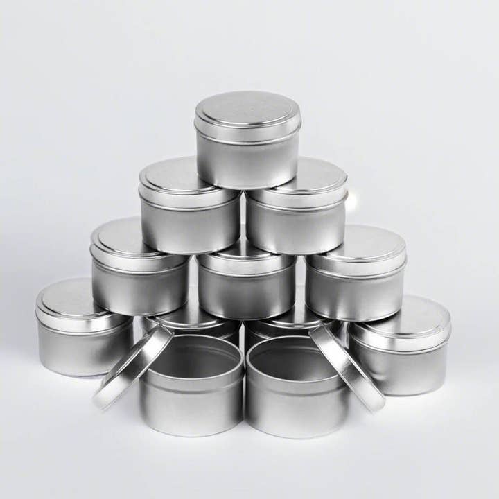 12 PCS senza etichetta - Candela in latta #2 per la vendita all'ingrosso da parte di Agaboo Candle