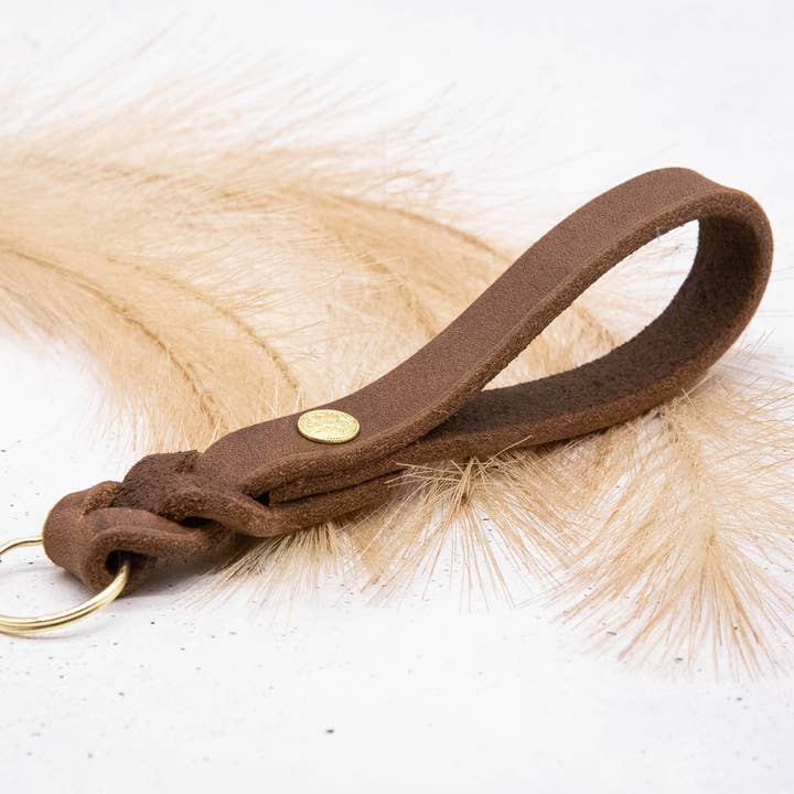 Leder Schlüsselanhänger Braun für den Großhandel von FOR LOVELY DOGS / Linda Jansen