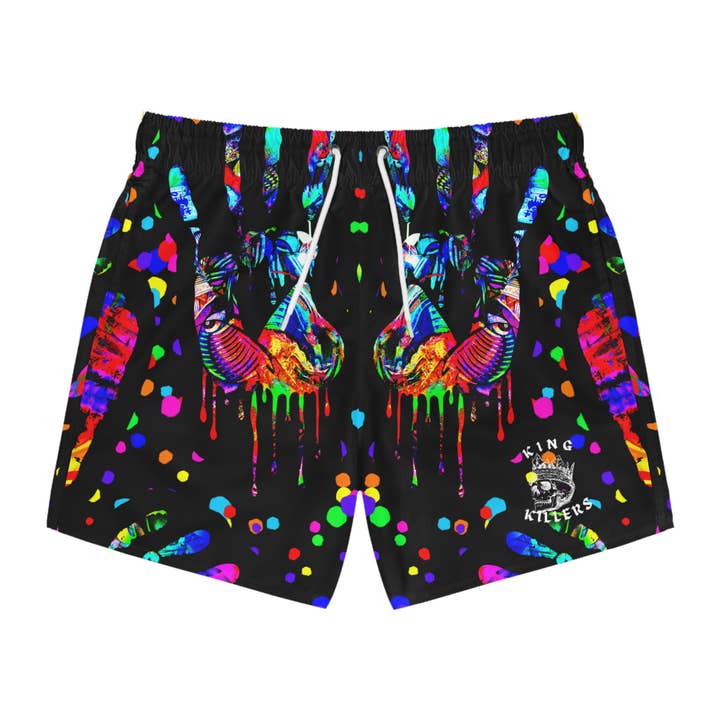 Trippy Hands Swim Trunks For Men for wholesale by King Killers
