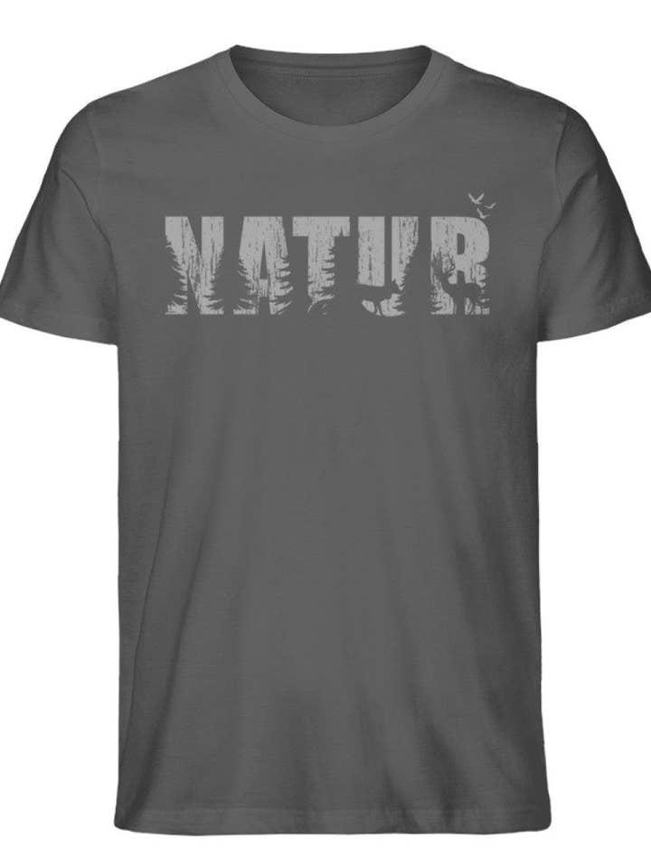 Nature - camisa orgânica premium masculina por atacado de Uwaldu