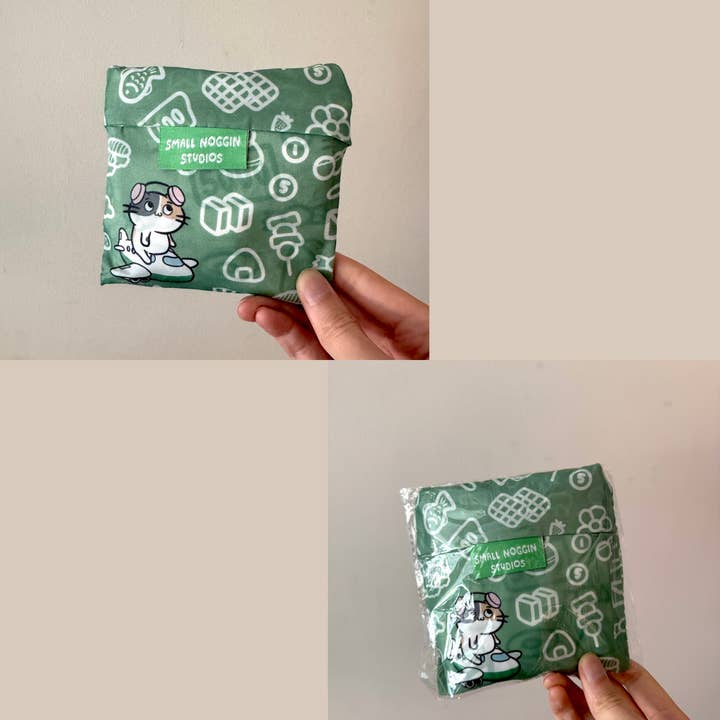 Small Noggin Studios - Wholesale Grocery/Shopping Bag - Cats on Vacation Reusable Grocery Eco Bag 1