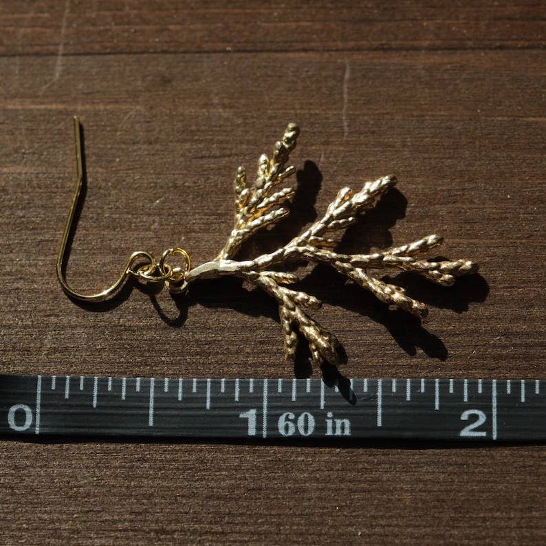 Muna Moth - Wholesale Dangle Earrings - Dainty Earthy Pine Earrings4