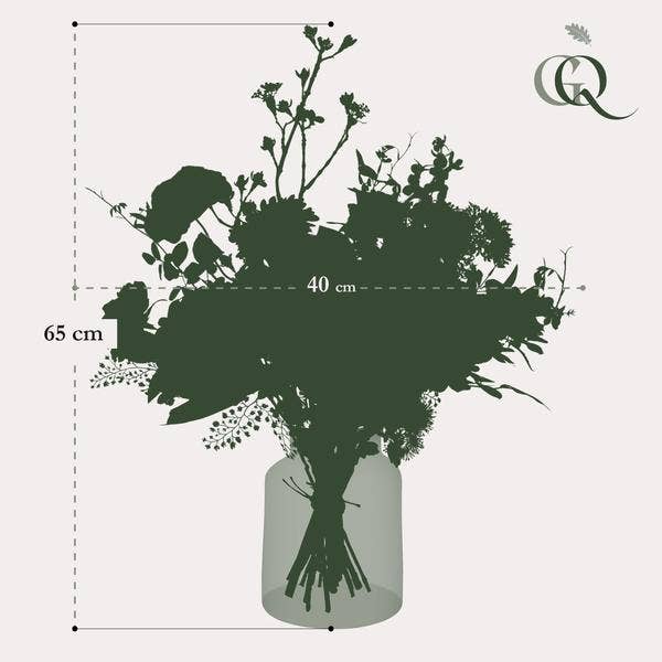 Oasis of Life - Wholesale Artificial Flowers - Artificial Flower Bouquet – Mystical Summer – 65cm – High-Quality Artificial Flowers in Pink, White & Yellow – Summery Decorative Bouquet for Home & Gift Ideas5