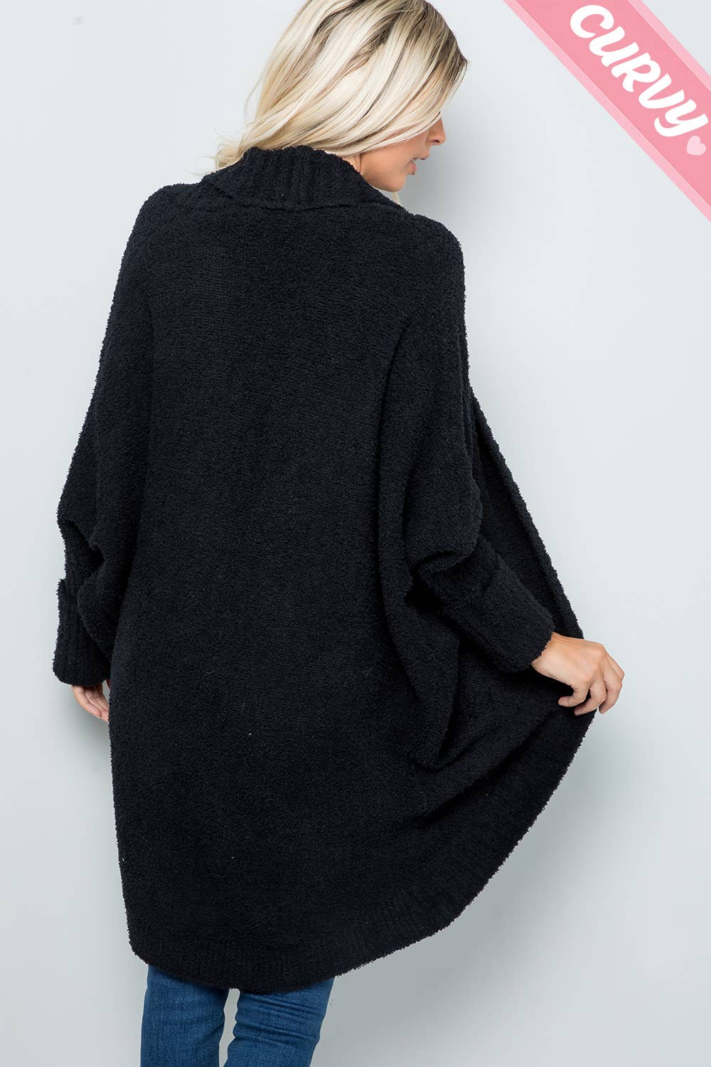 Sweet Lovely by Jen – Cardigan - Mulher por atacado – Cardigã tricotado super macio e aconchegante tamanho plus37