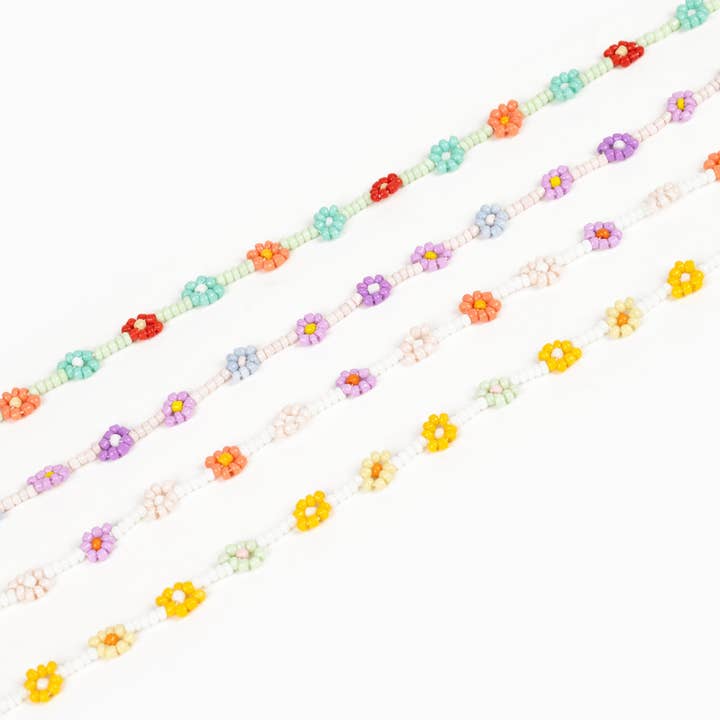 Sessori - Wholesale Beaded/pearl necklace - Tropic Fruit Flower Glass Bead Necklace12