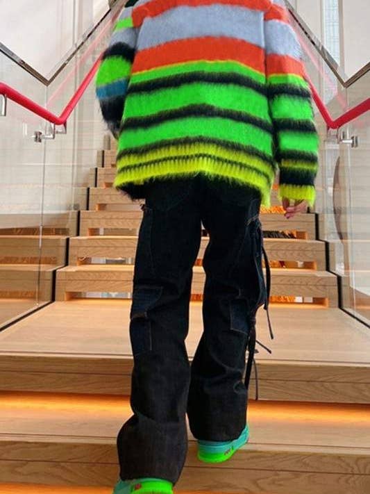 MULTI multicolor striped sweater for wholesale on Faire1