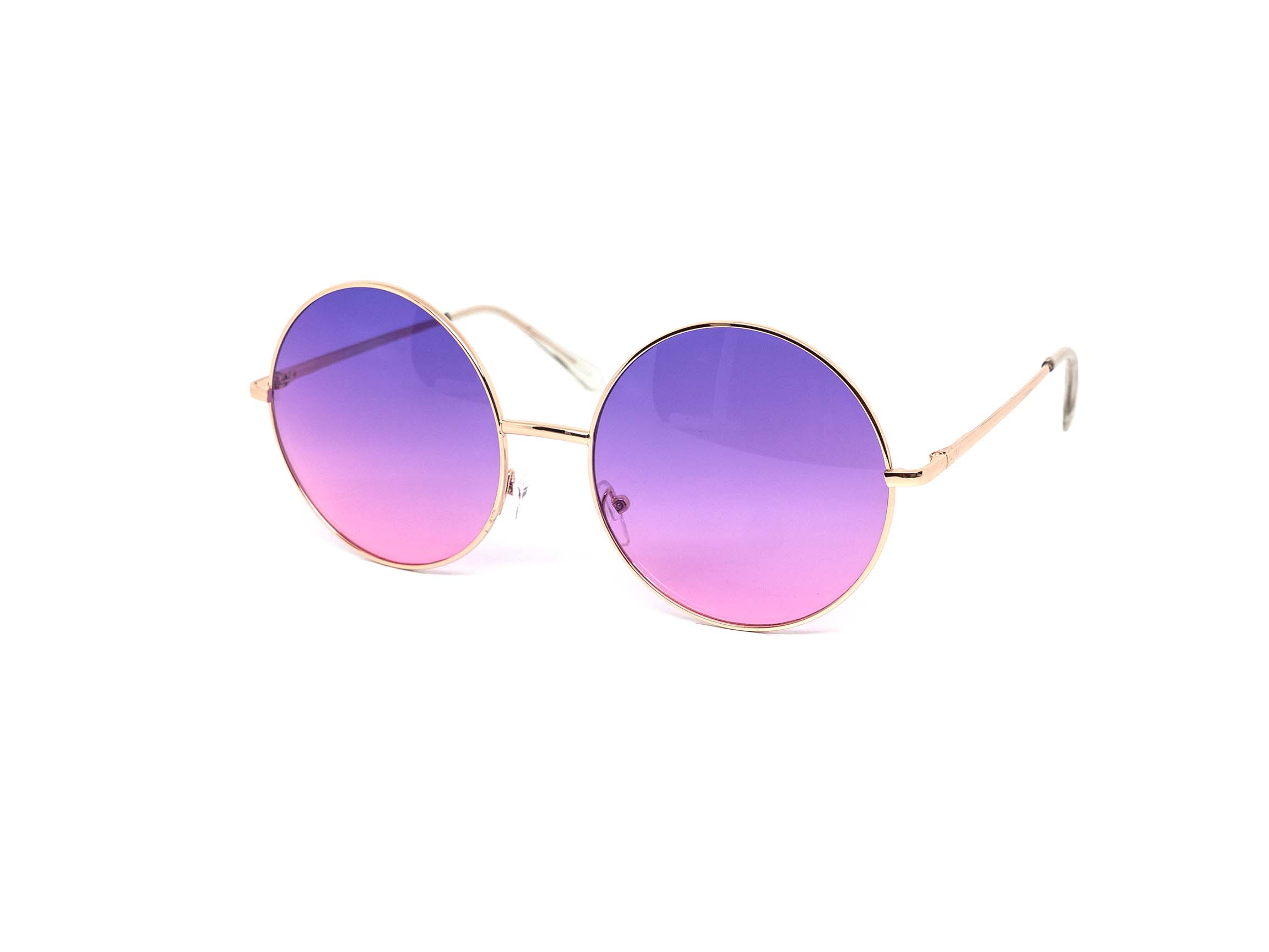 Still Friday - Wholesale Sunglasses - Women's - Oversized Circle Duo-tone Gold Sunglasses6
