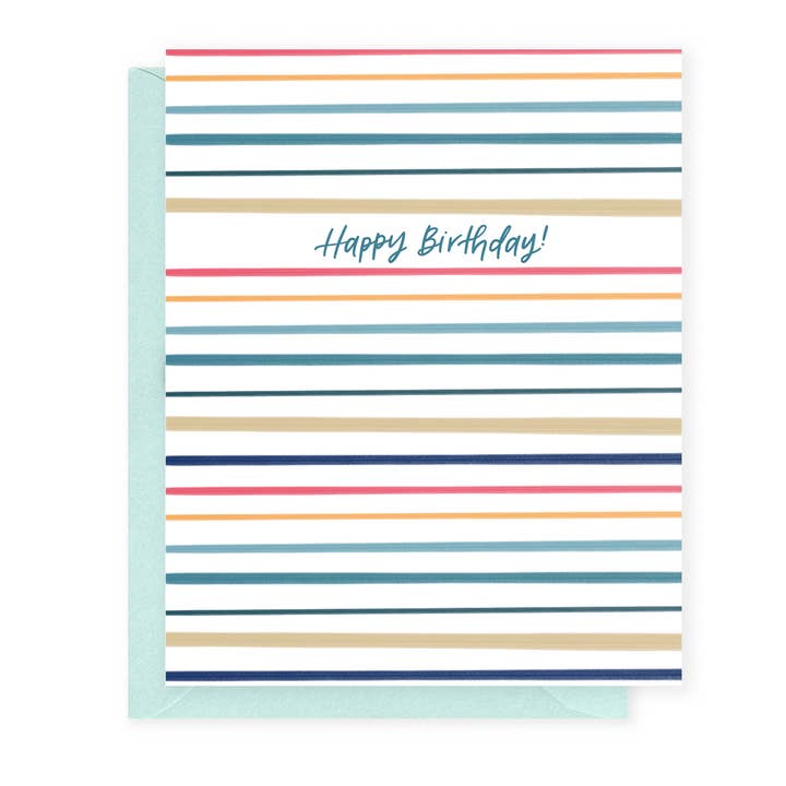 Instead of Ashes - Wholesale Birthday Card - Birthday Stripe Greeting Card0