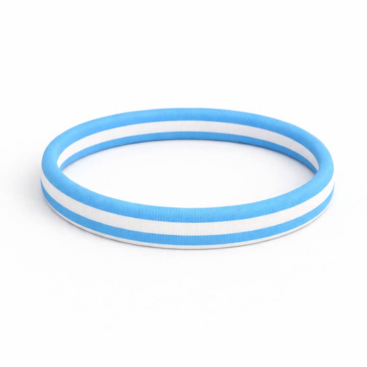 Hair ties - Lulu | white - blue for wholesale by HERR&FRAUHEMPEL