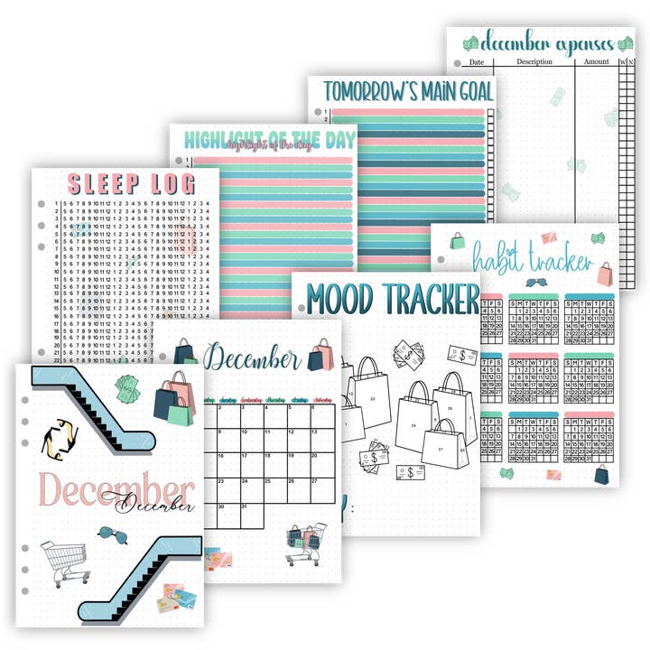 Naomi's Happy Place Shop - Wholesale Planner - 2025 Individual Monthly Pages11