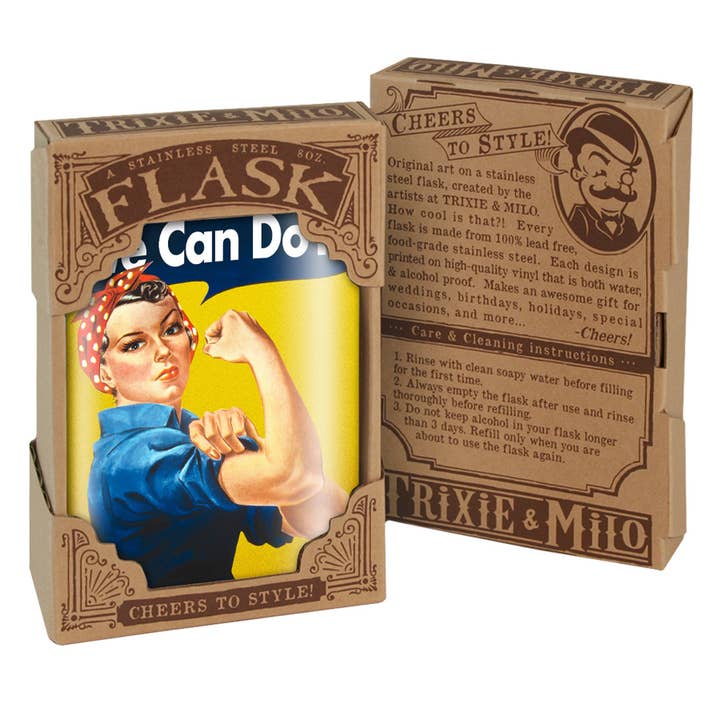 Lucky Jack - Wholesale Flask - Flask - We Can Do It! Rosie the Riveter1