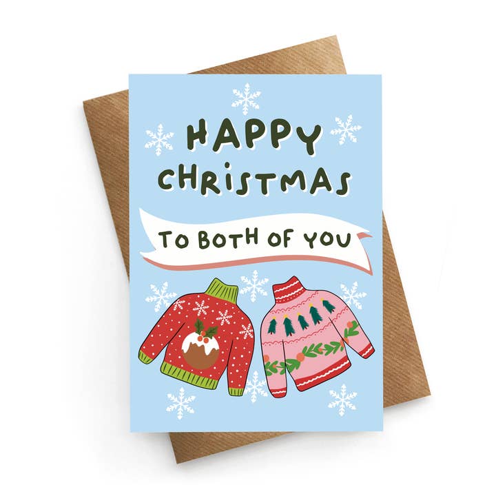 Carte Pull de Noël pour Vous Deux - Carte de Noël pour la vente par STUCK SHOP GIFTS