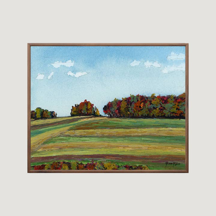 Lámina giclée con paisaje de Harvest Fields para venta al por mayor de Michelle McGuire Studio