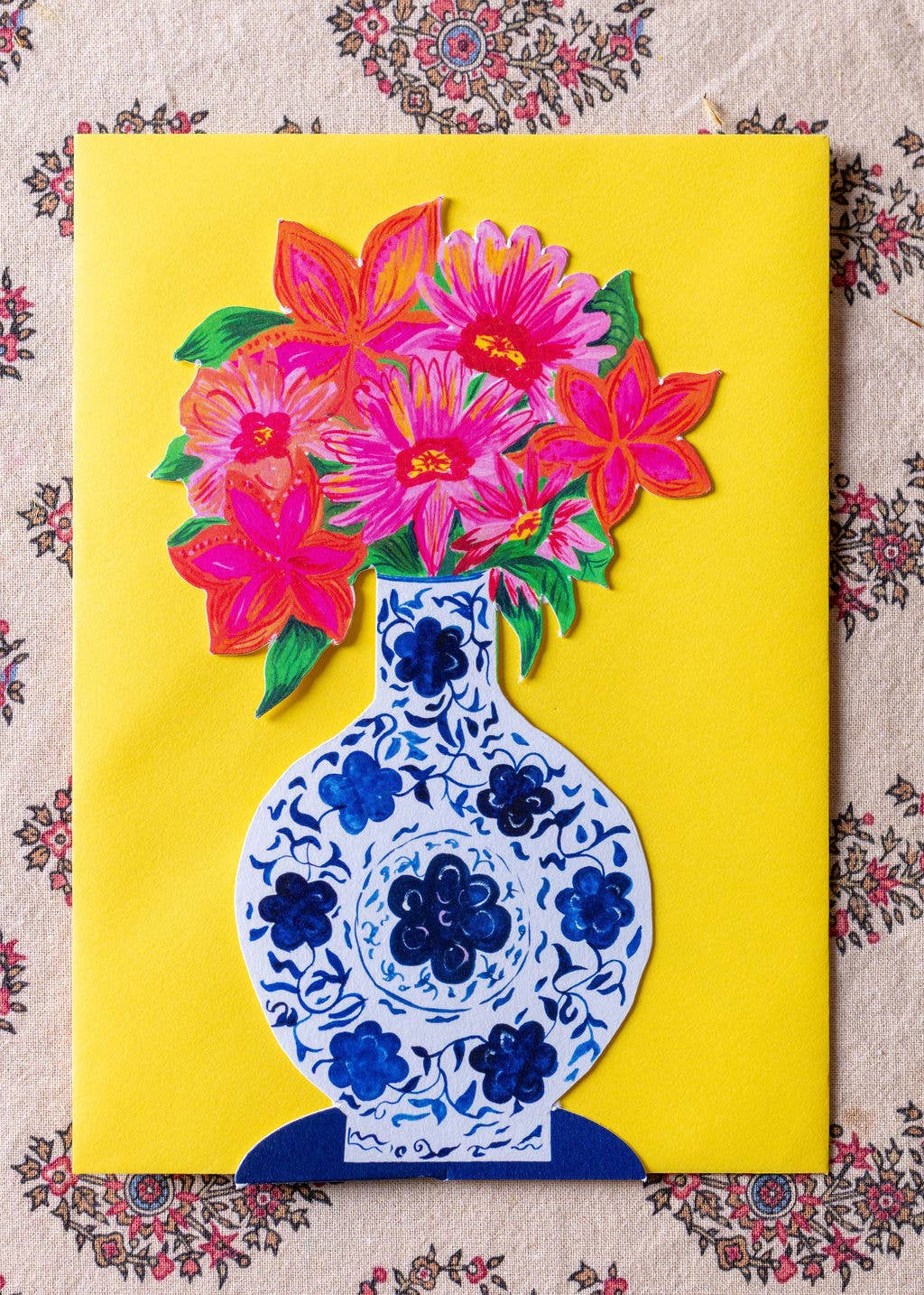 Hutch Cassidy (Greetings Cards and Paper Goods) – wholesale Everyday greeting card – 'Magical Pop Up Blue Vase' Greetings Card7