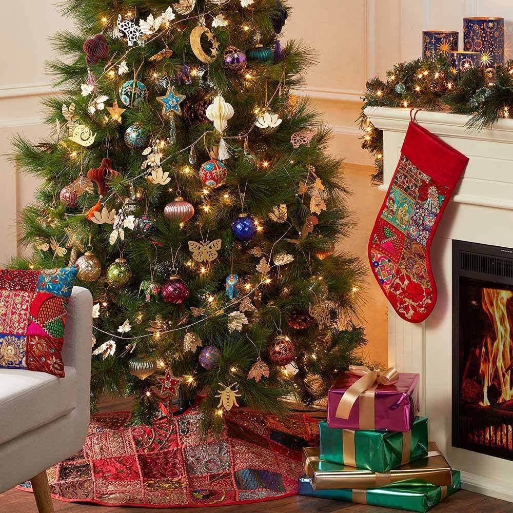 SERRV International - Wholesale Ornament Set - Glittering Glass Ornaments - Set of 42