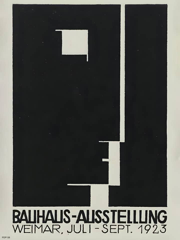 Poster della Mostra Bauhaus 1923 Stampa d'Arte 30x40cm per la vendita all'ingrosso da parte di On The Wall Art Ltd