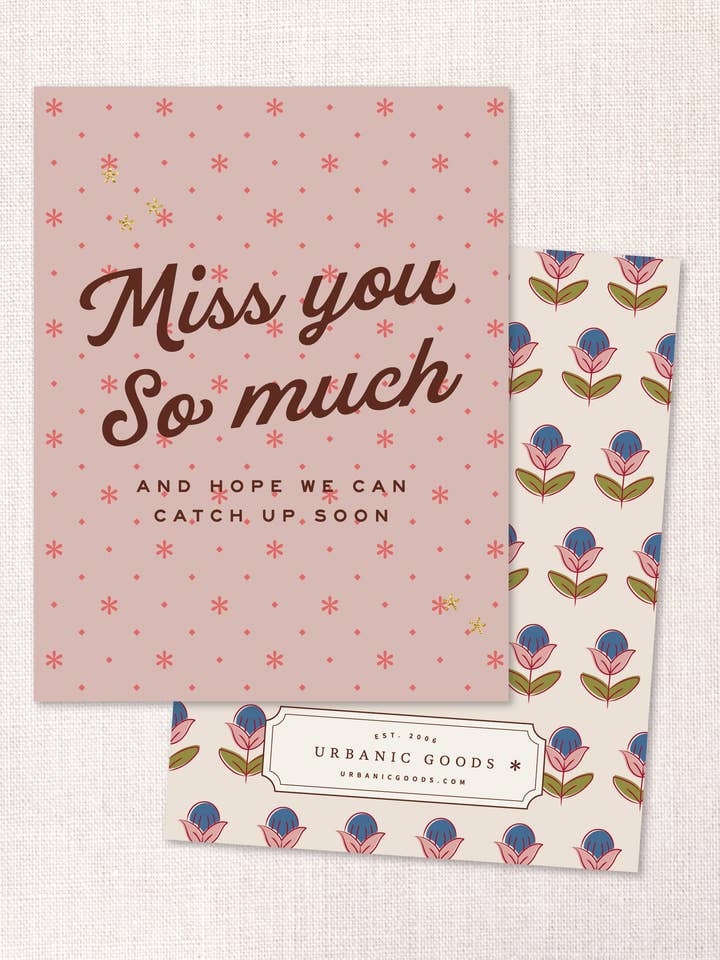 tarjeta de te extraño mucho para venta al por mayor de Urbanic Goods