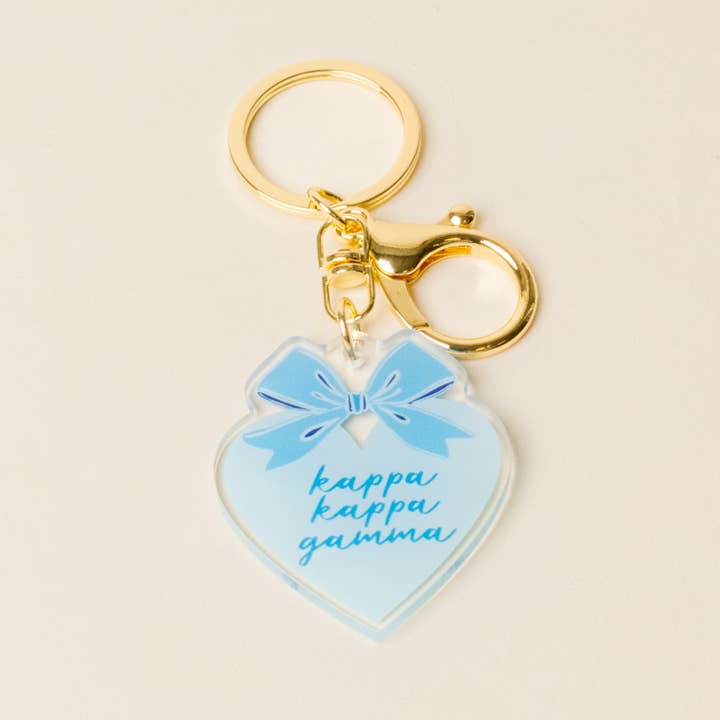 The Darling Effect - Wholesale Keychain - Women's - Sorority Sweetheart Bow Acrylic Keychain - 19 Chapters14