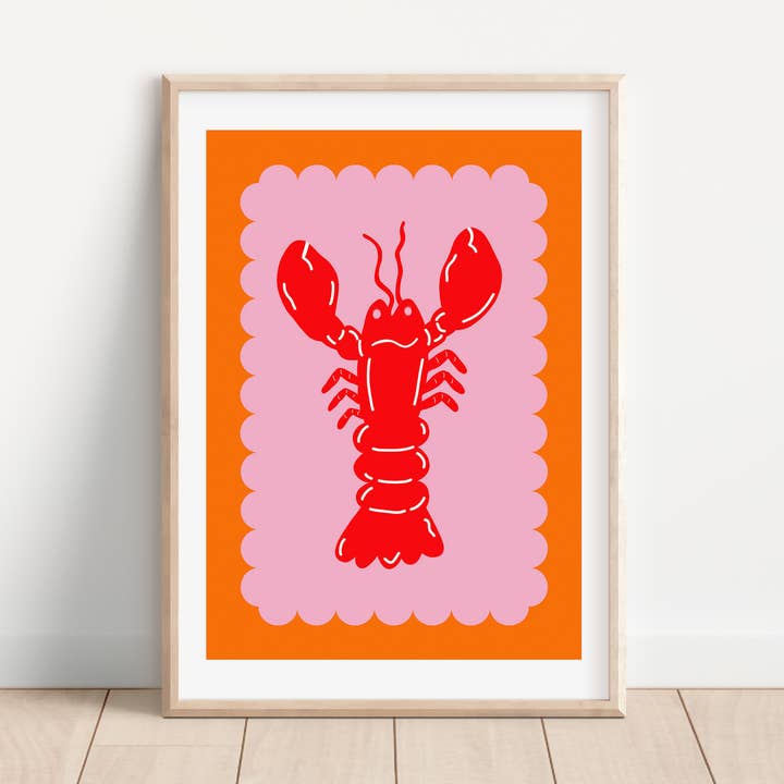 Maddison Ball Creative - Wholesale Art Print - Lobster Scallop (More Colours)9