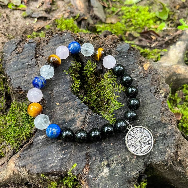 PetrichorKC - Wholesale Beaded Bracelet - Libra Horoscope Crystal Bracelets | Crystal Gifts | Healing Crystals | Jewelry | Gemstone Jewelry | Zodiac Bracelets | Star Sign Sun Sign1