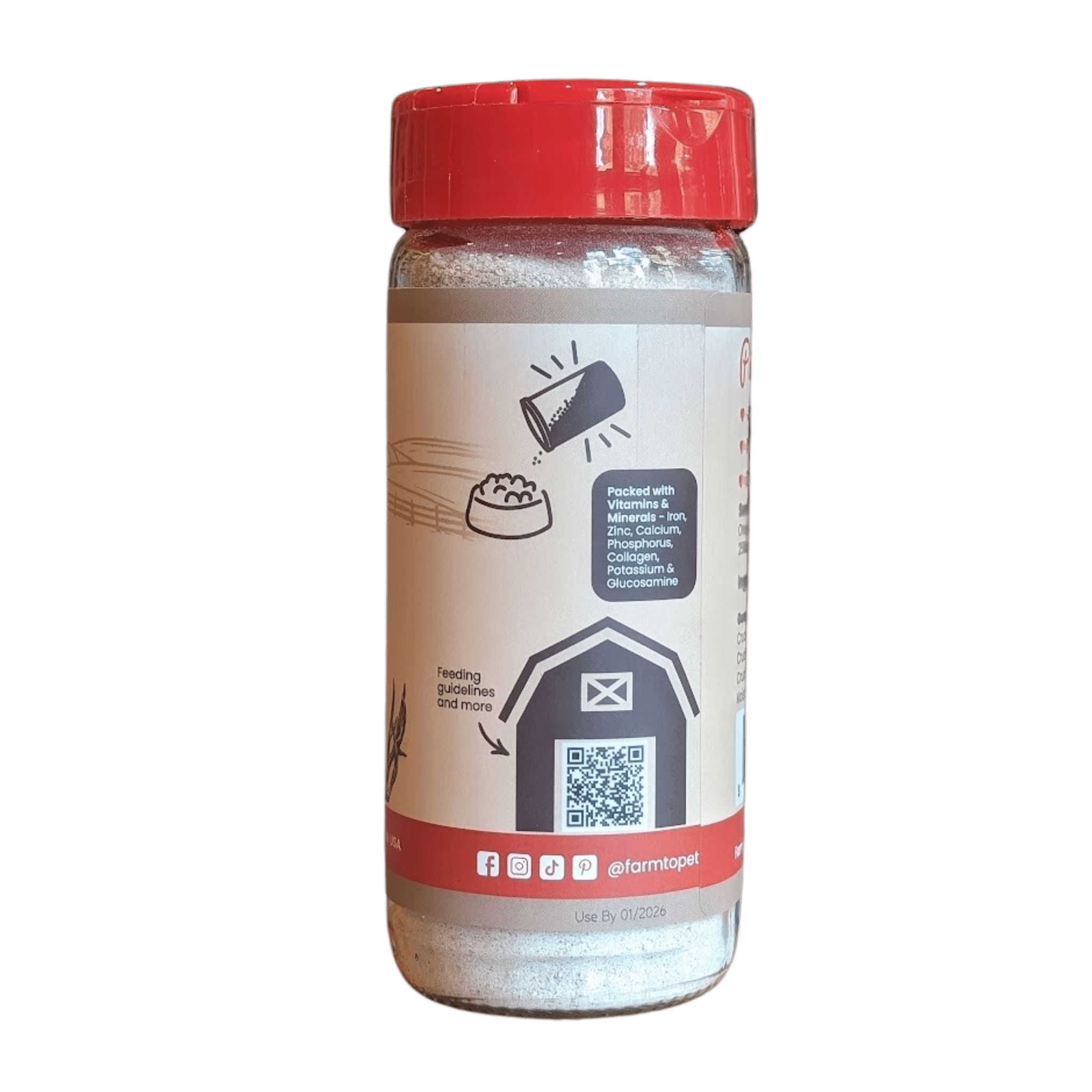 Farm to Pet Healthy Dog Treats - Wholesale Pet Supplement - Dog - Antler Powder Dog Food Topper1