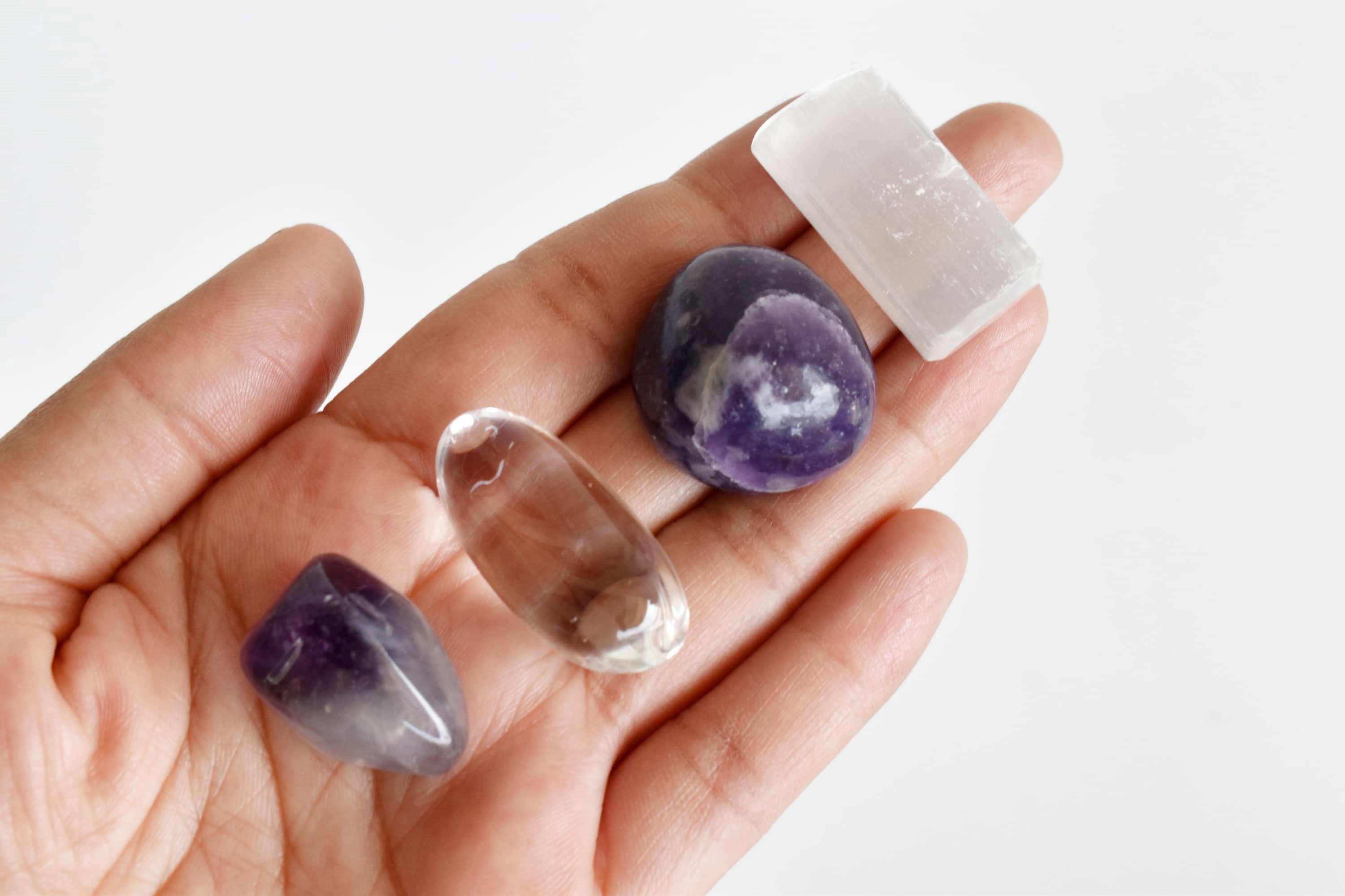 Soothing Crystals - Wholesale Spiritual Stone/Crystal - Chakra Gift Set | CROWN Chakra | Healing Gemstone Kit2