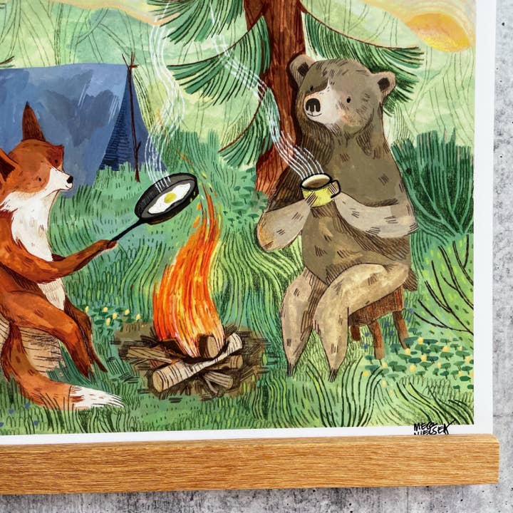 Canyon & Cove Art - Wholesale Art Print - Bonfire Mornings Print1