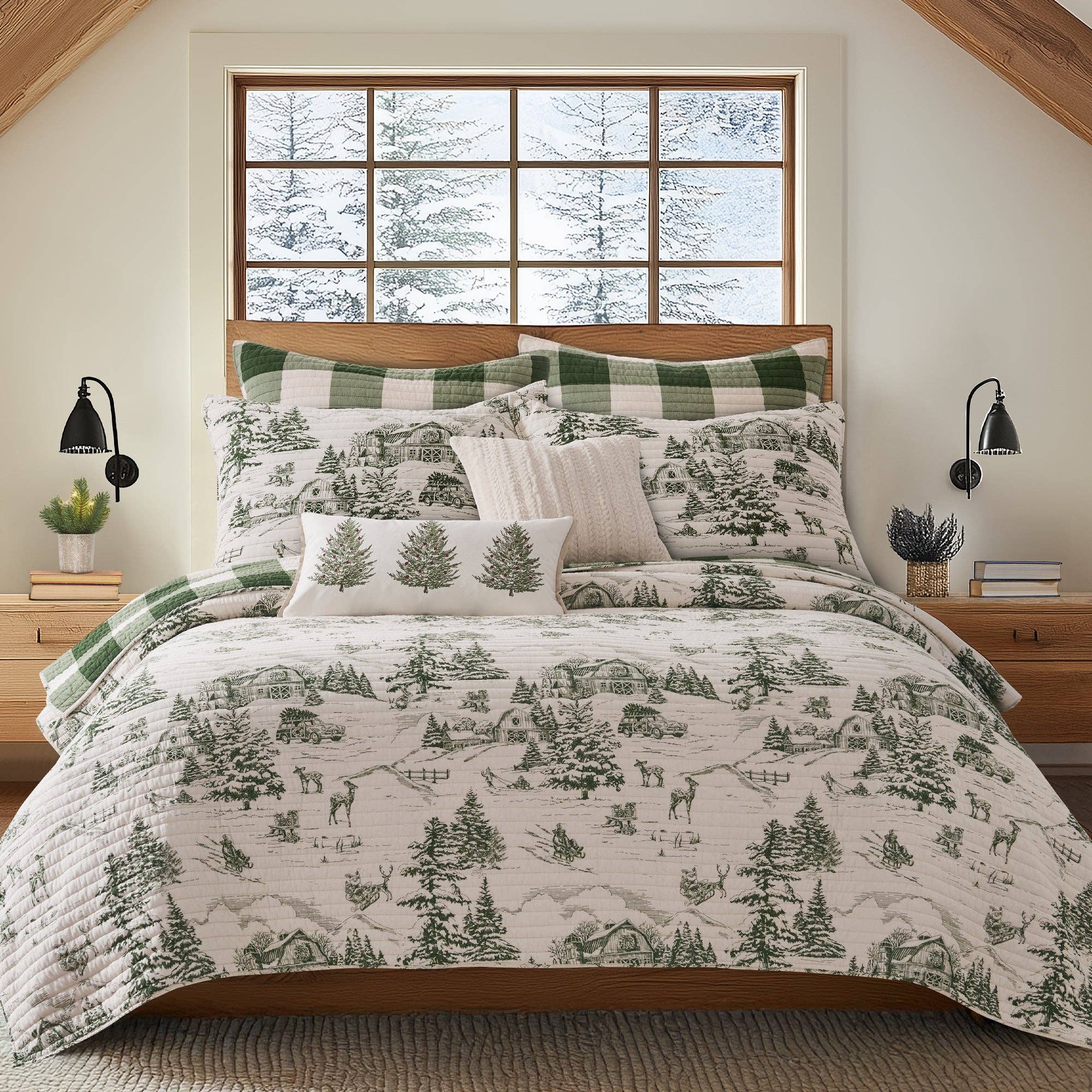 Levtex Home - Wholesale Bedding Set - Winter Sleigh Ride Quilt Set1