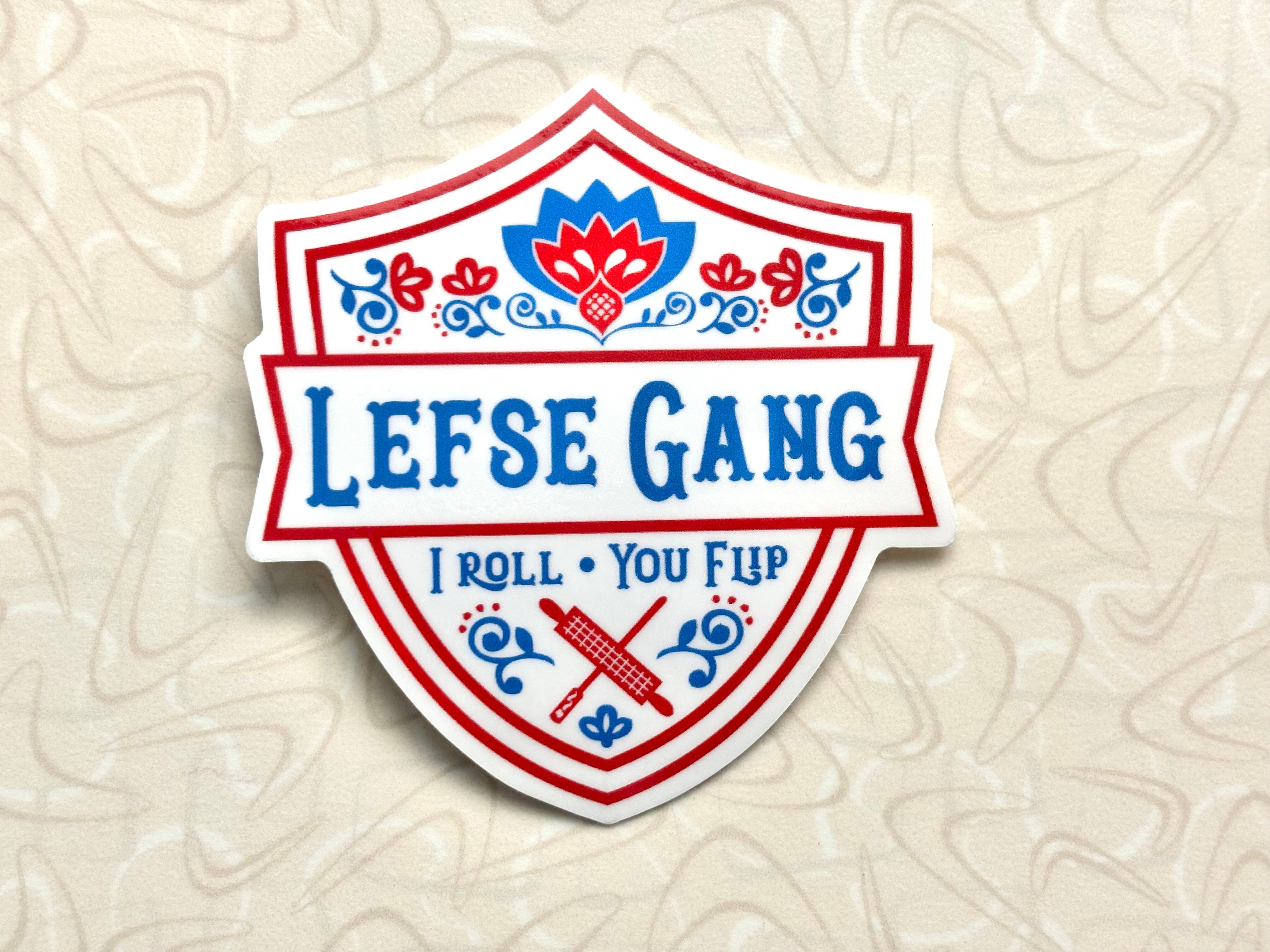 Beckamade - Wholesale Sticker - Lefse Gang Shield Style Sticker2