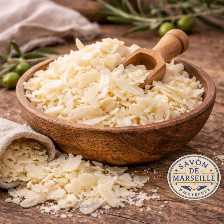 Savon de Marseille – natürliche Seifenflocken zum Wäschewaschen für den Großhandel von French Soap Wholesale