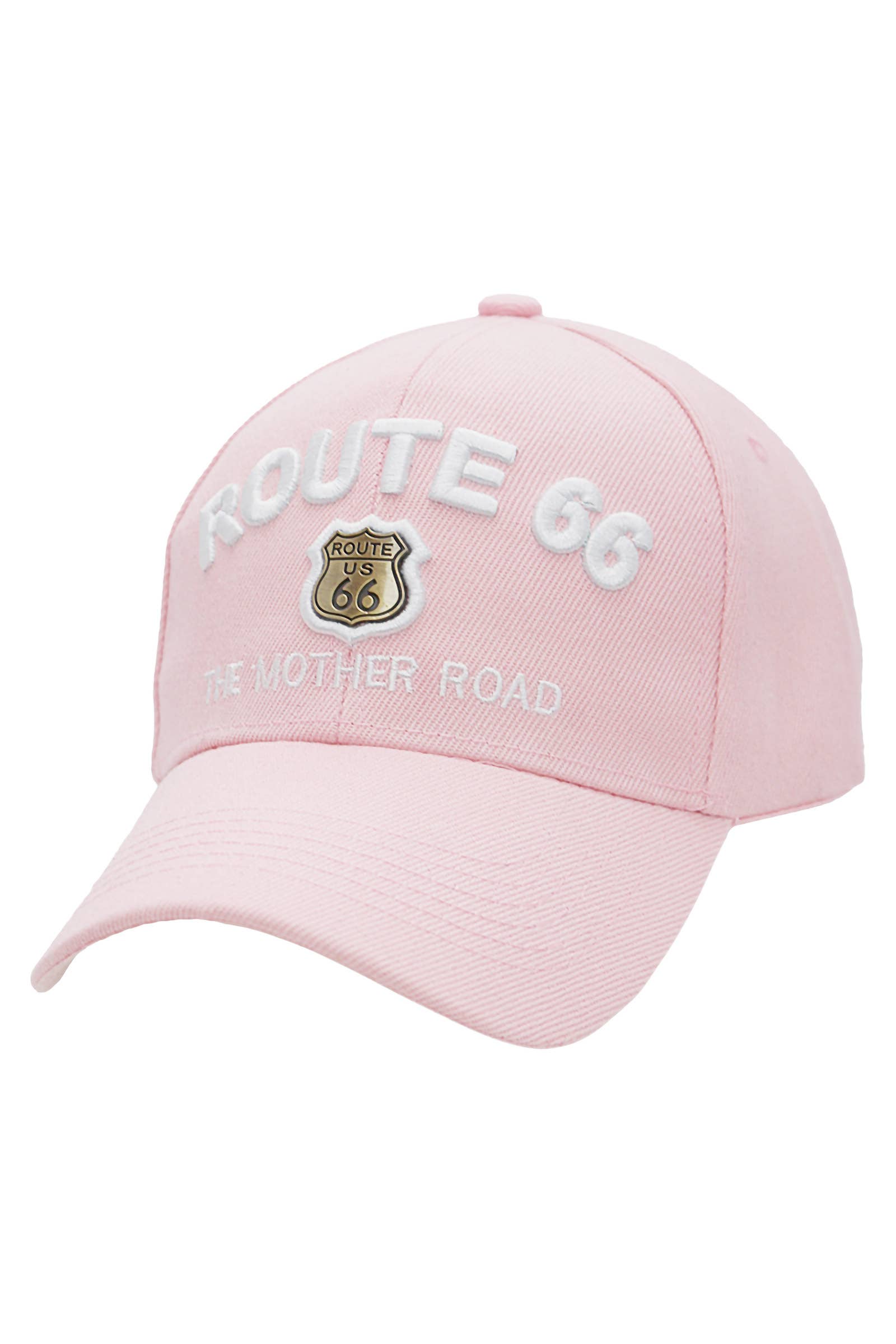 Cap Zone - Wholesale Baseball Cap - Women's - Route 66 Emblem The Mother Road Logo Baseball Cap3