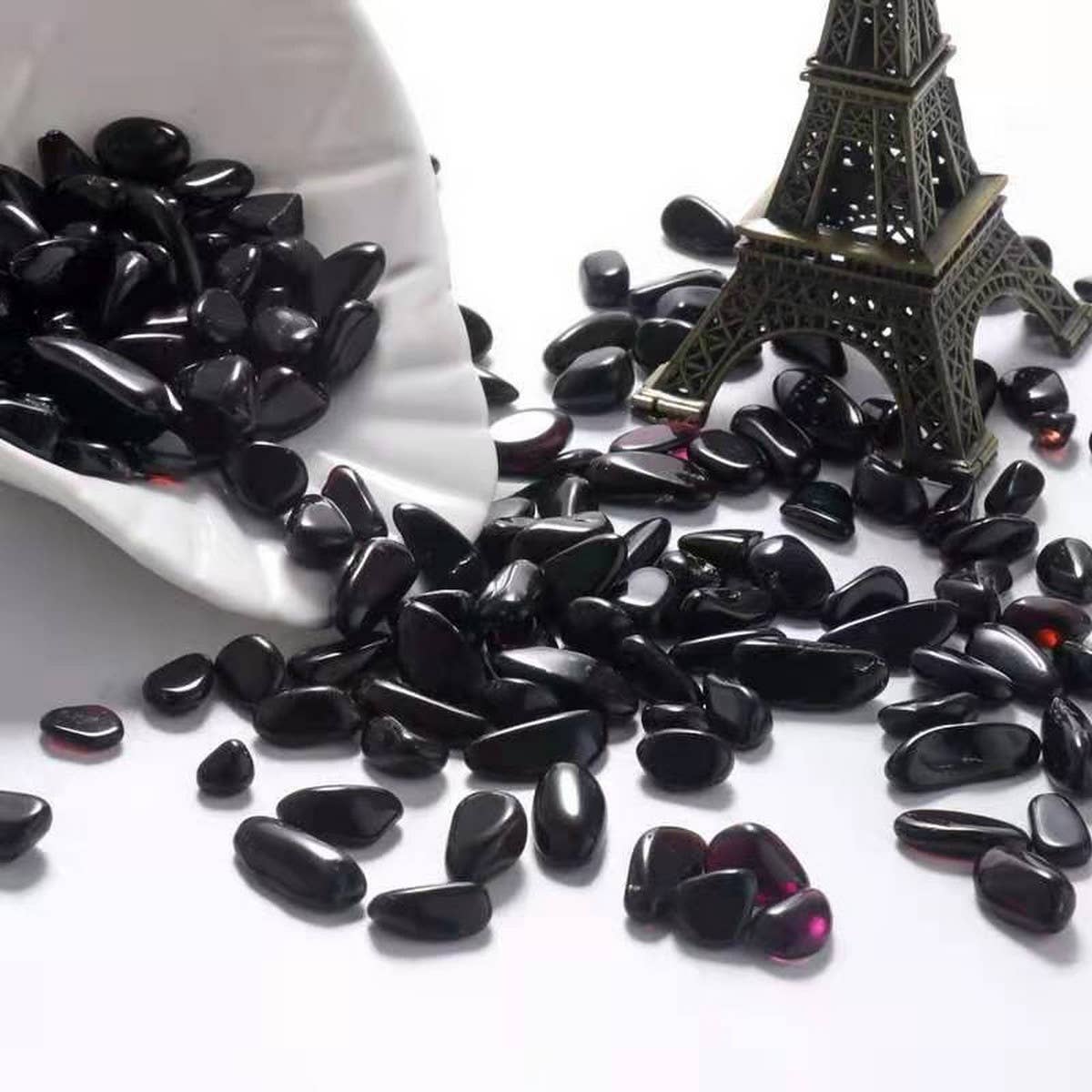 Black Natural Obsidian Chips for DIY Jewelry_CWMM8130 for wholesale on Faire3