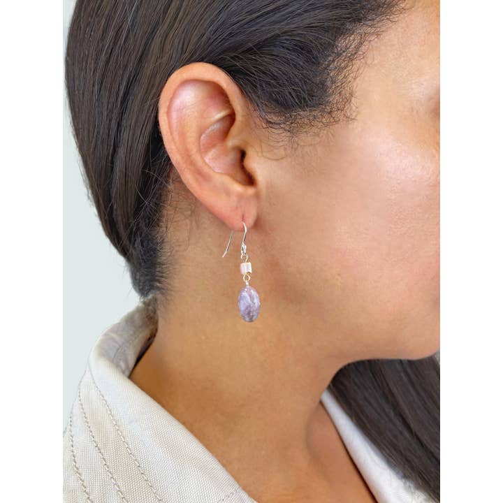 IST Jewelry - Wholesale Dangle Earrings - Pink Tone Drop Earring1