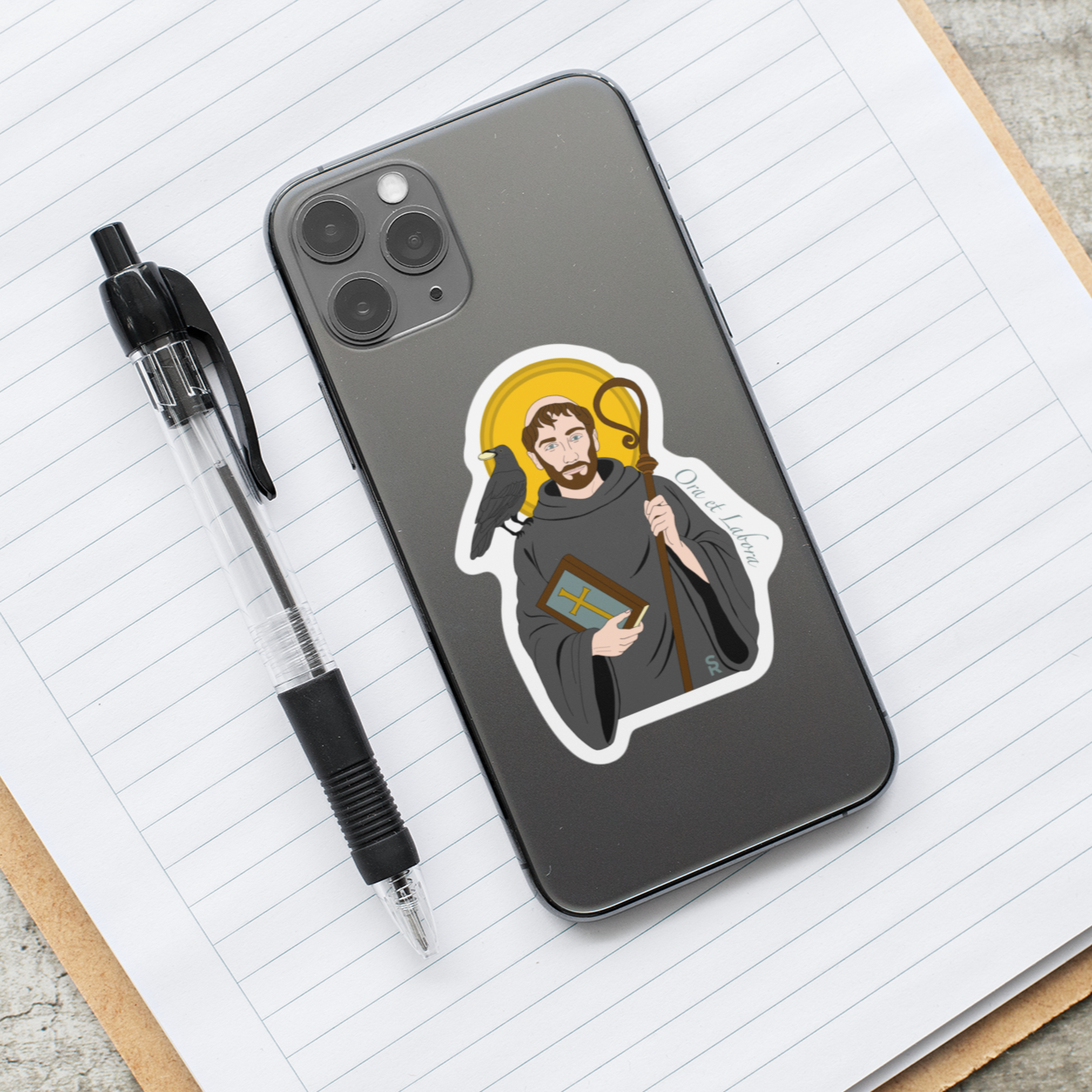 Sock Religious - Wholesale Sticker - St. Benedict Sticker1