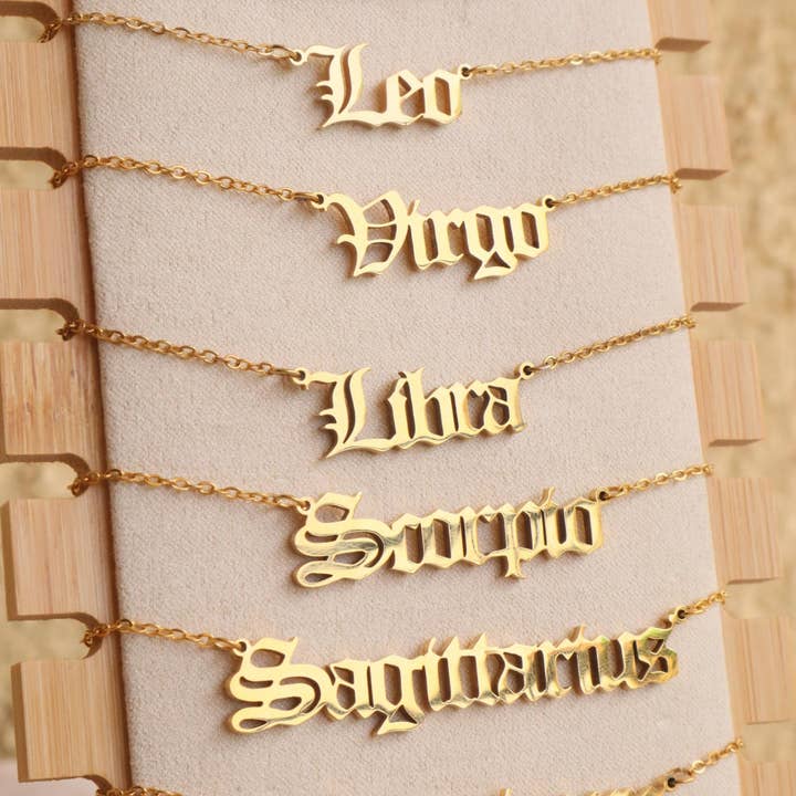 LilAryenne | Jewelry & Suncatchers - Wholesale Pendant/Charm Necklace - Zodiac Necklace - Astrology Stainless Steel Gift7