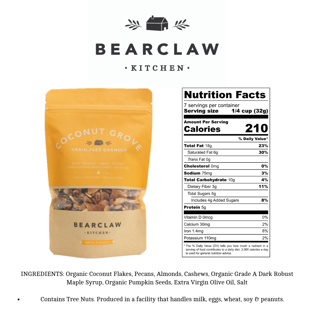 Bearclaw Kitchen - Wholesale Granola - 1.5 oz Coconut Grove Grain-Free Granola5