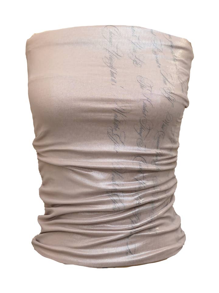 Silver Poet Tube Top for wholesale by Zemeta