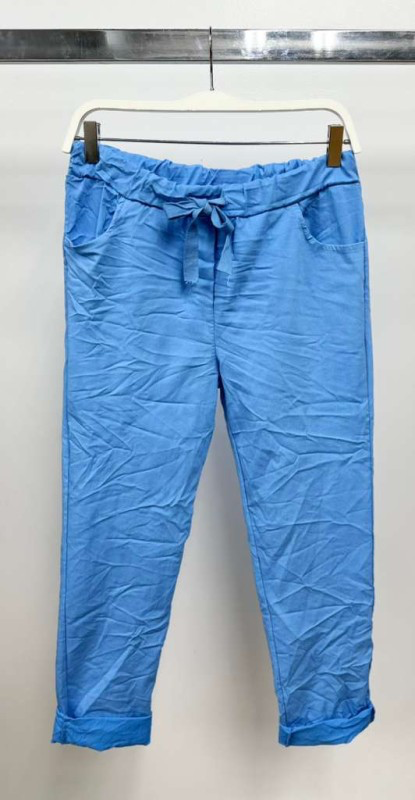 VENTI6 - Vendita all'ingrosso Pantalone - Donna - JOGGERS CON COULISSE INCRESPATI A TINTA UNITA (50060)37