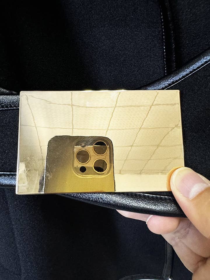 Black SY247 Chic Hooded Woolen Jacket with Bat Sleeves & Belt for wholesale on Faire7