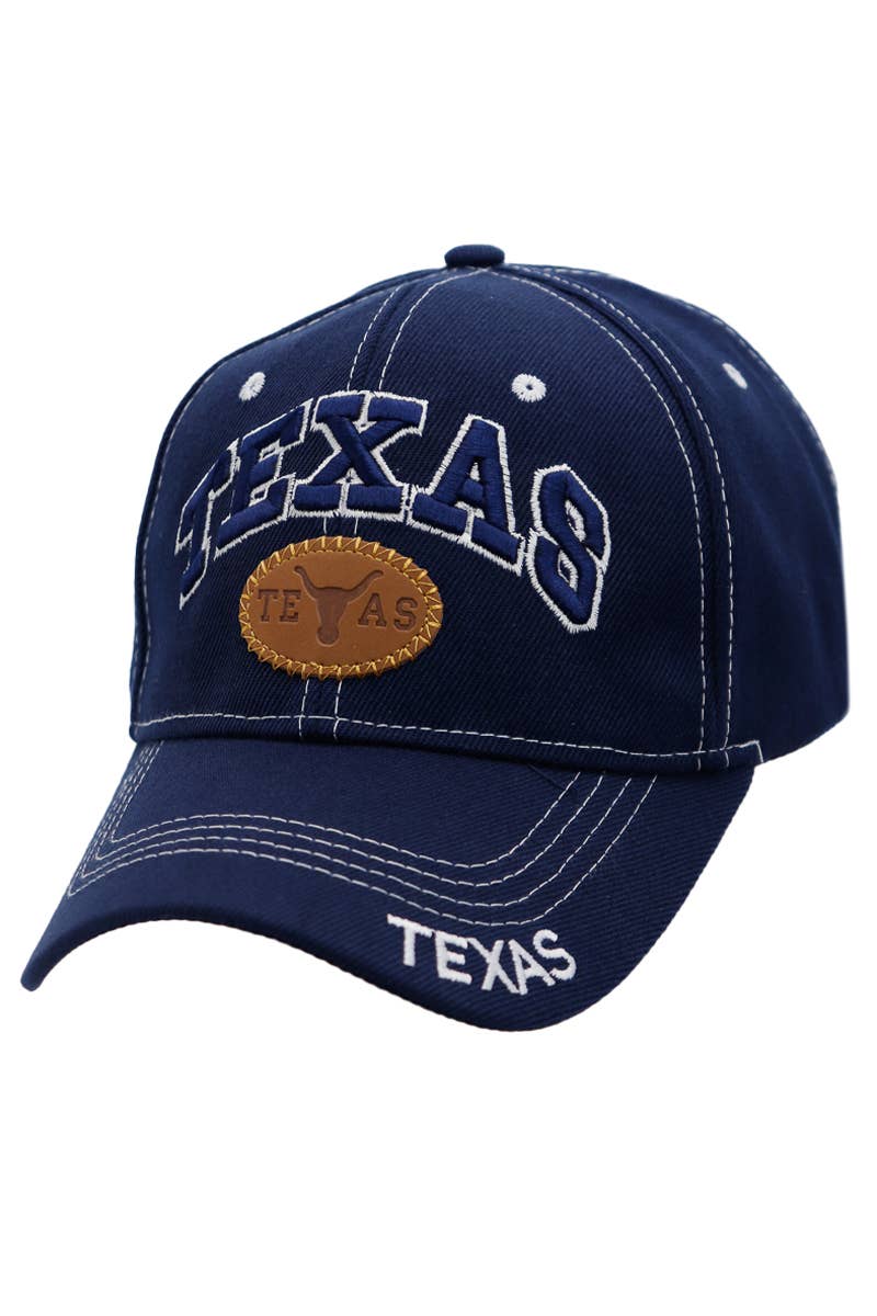 Cap Zone - Wholesale Baseball Cap - Unisex - Texas Arc Logo Contrast Stitched Baseball Cap4