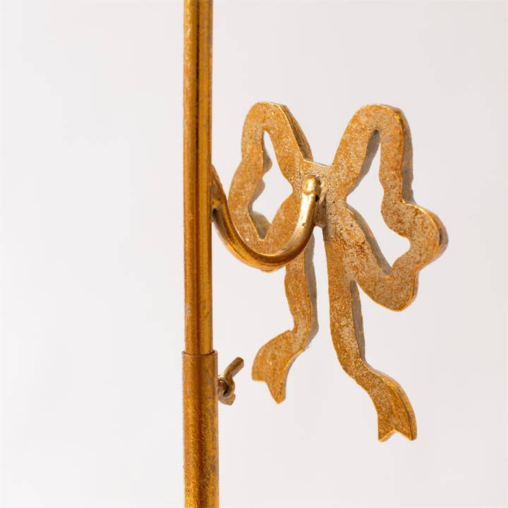 Audrey's Home & Gift - Wholesale Wreath - Gold Wreath Stand with Decorative Bow (Pk/02)6