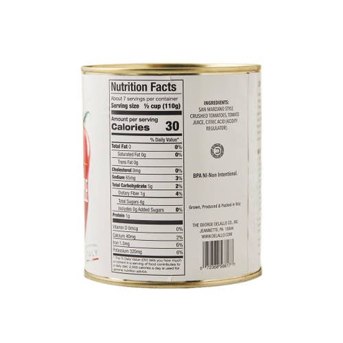 Delallo - Wholesale Pasta Sauce - San Marzano Style Crushed Tomatoes (28 oz.)2