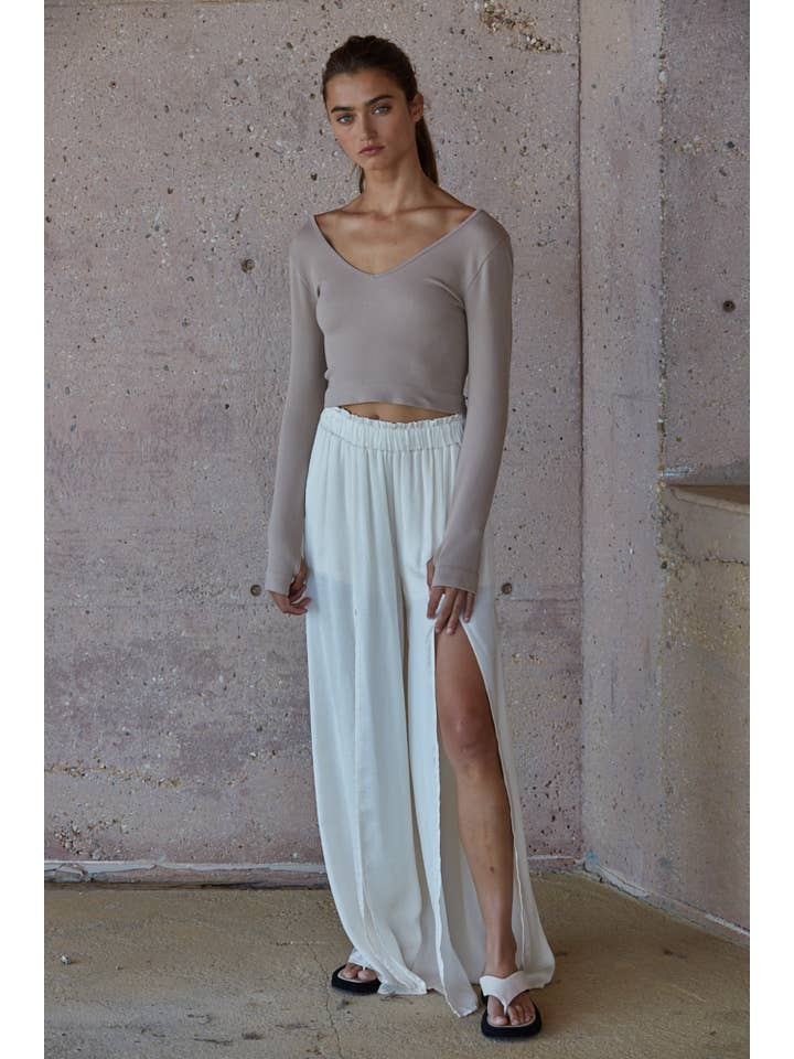 By Together - Wholesale Knit Top - Women's - S1158N | DOUBLE V NECK TOP5