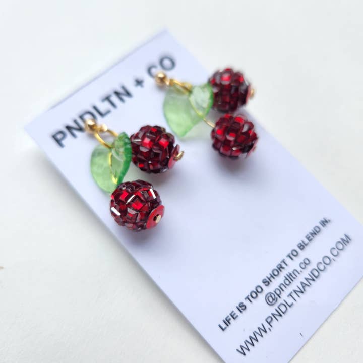Cherry Discokugel Ohrringe Minis für den Großhandel von PNDLTN + CO