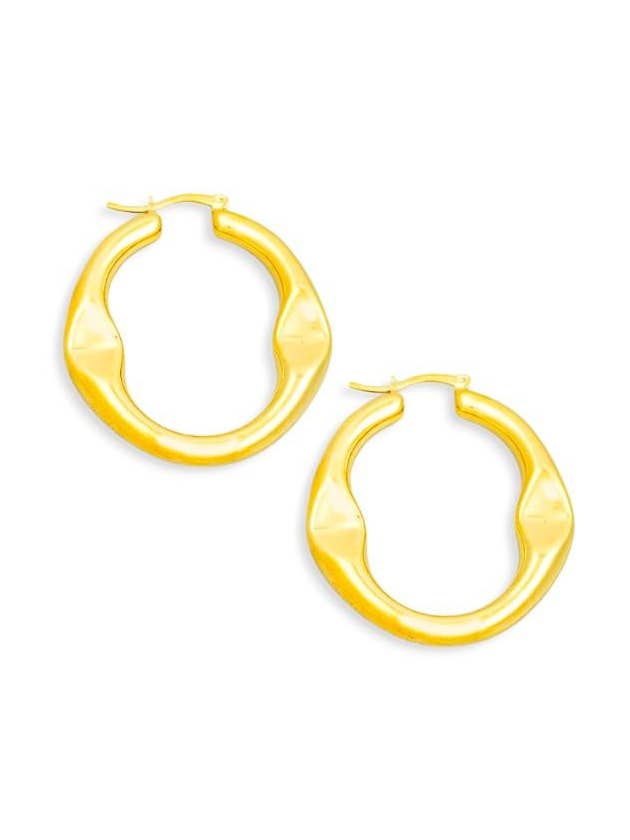 Circle Cutout Latch Hoop Elegant Earrings for wholesale by Tasha Apparel Wholesale
