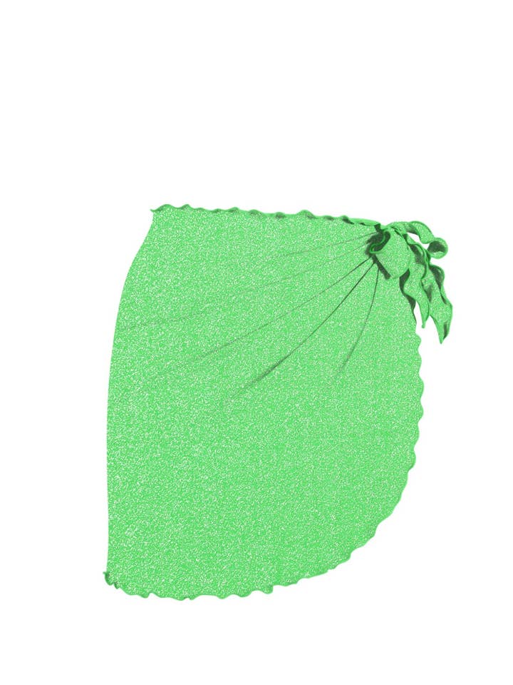 Lurex sarong for Beach-Green oasis for wholesale by Chlamys Varia by MrMiss