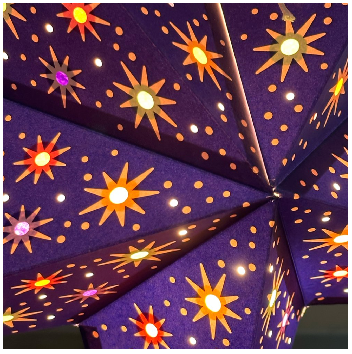 Artecnica - Vente Lanterne/lampe en papier - Starlet Midnight Blue, fabriqué à la main, respectueux de l'environnement, Starlightz6