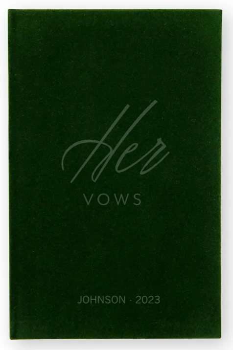 Weddingstar Inc. - Wholesale Notebook - Velvet Vow Pocket Notebook - Her Vows5