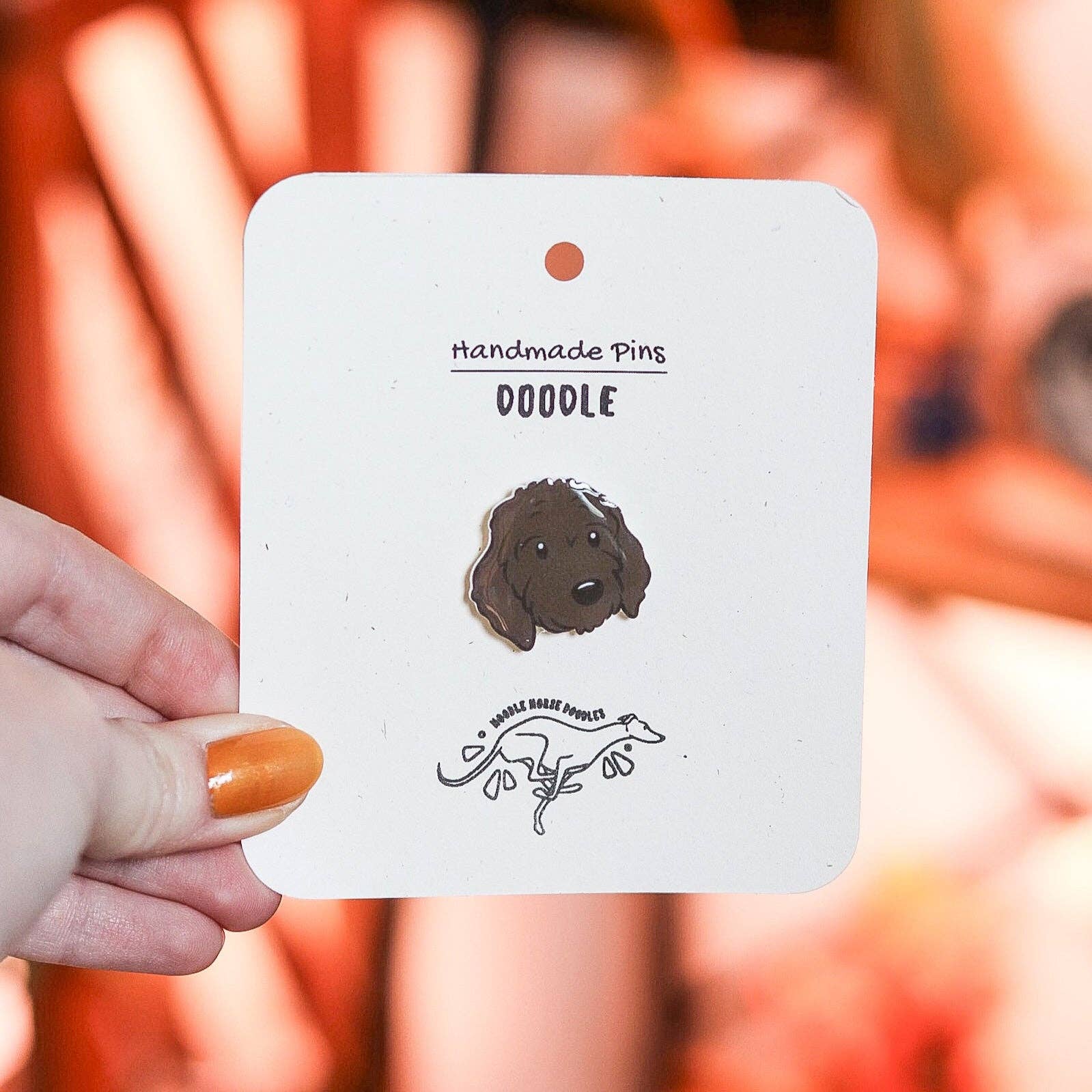 Noodle Horse Doodles - Wholesale Lapel Pin/Button - Doodle - Handmade Pin3