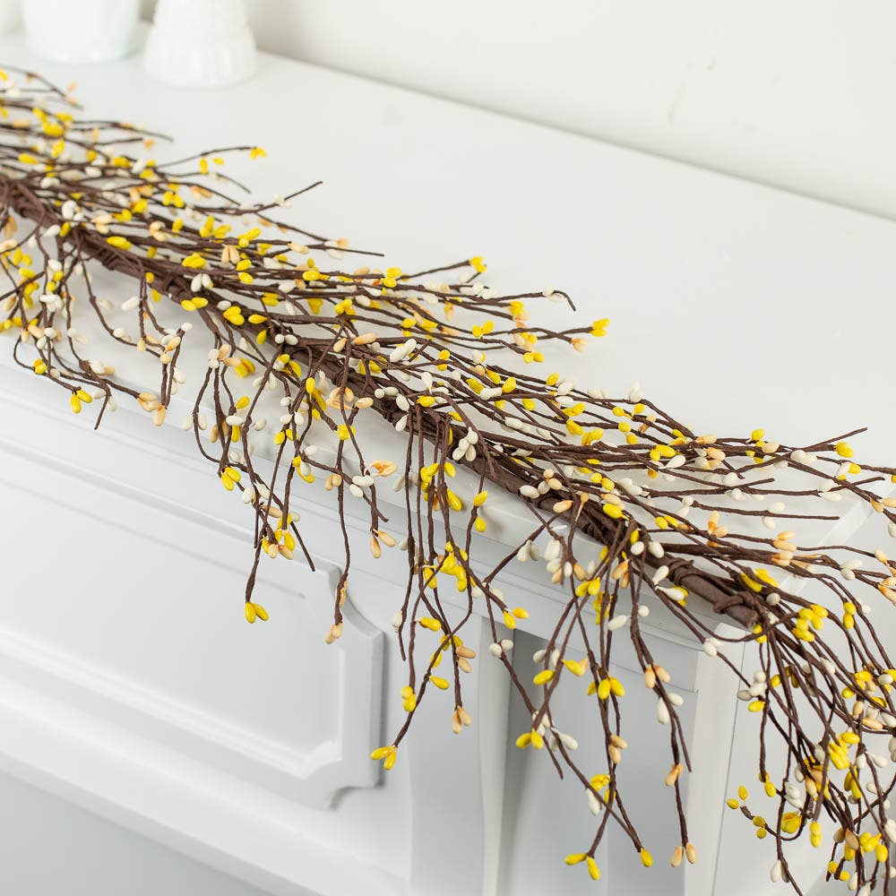 Factory Direct Craft - Wholesale Bunting/Garland - 56" Spring Pip Berry Garland  - Select Color6